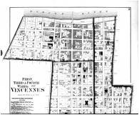 Vincennes City, 1st, 3rd and 4th Wards - Above, Knox County 1880 Microfilm